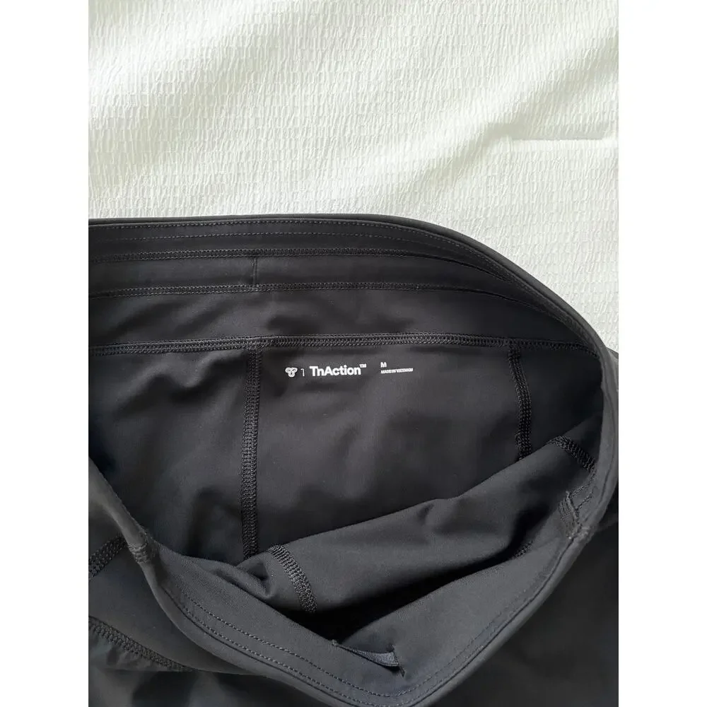 TNA Aritzia TnaMOVE Serve Micro Tennis Skirt Black Size M NWOT | Retail $68